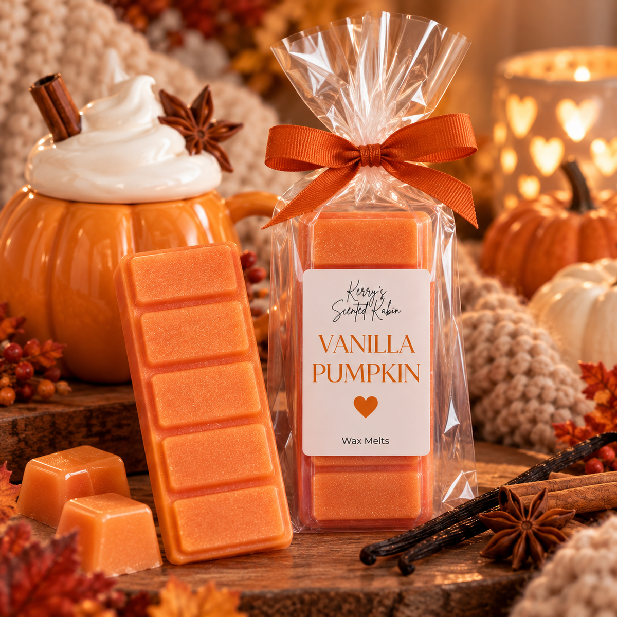Vanilla pumpkin wax melt